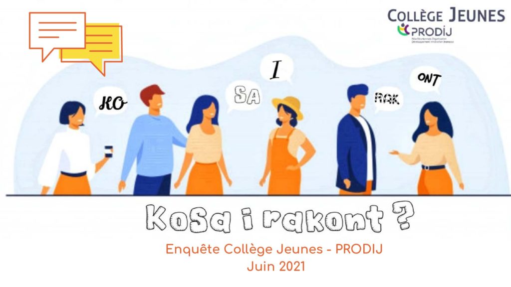 Résultats de l'enquête "Kosa i rakont" du Collège Jeunes PRODIJ